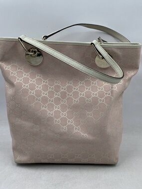 Vintage Gucci Pink Monogram Tote Bag
